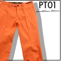 PT01 ／ ピーティーゼロウーノ　SLIM FIT コットン パンツ ルーマニア製 オレンジ ｜ オールシーズン　（No.272335）