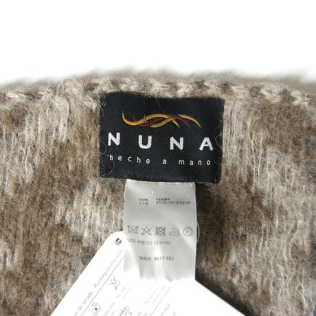 NUNA ／ ヌナ　大判 ベビーアルパカ ストール ペルー製 マフラー 国際アルパカ協会認定 THE ALPACA MARK ヌーナ ｜ 秋冬
