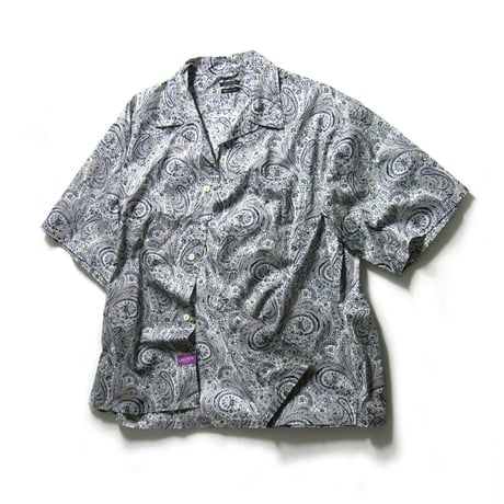 SUNNY SPORTS × LIBERTY ／ サニースポーツ × リバティ　Abbey Road 半袖シャツ 日本製 アビーロード ペイズリー ブルー ｜ 春夏