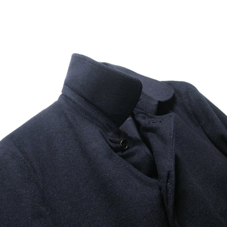 D'URBAN × Loro Piana ／ ダーバン × ロロピアーナ　カシミヤ ステンカラーコート 日本製  ネイビー レナウン ｜ 秋冬　（No.321648）
