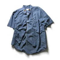 CAL O LINE × Work of Art Kendai ／ キャルオーライン × ワークオブアートケンダイ　フライフィッシング 刺繍 シャンブレー 半袖シャツ 日本製 ｜ 春夏