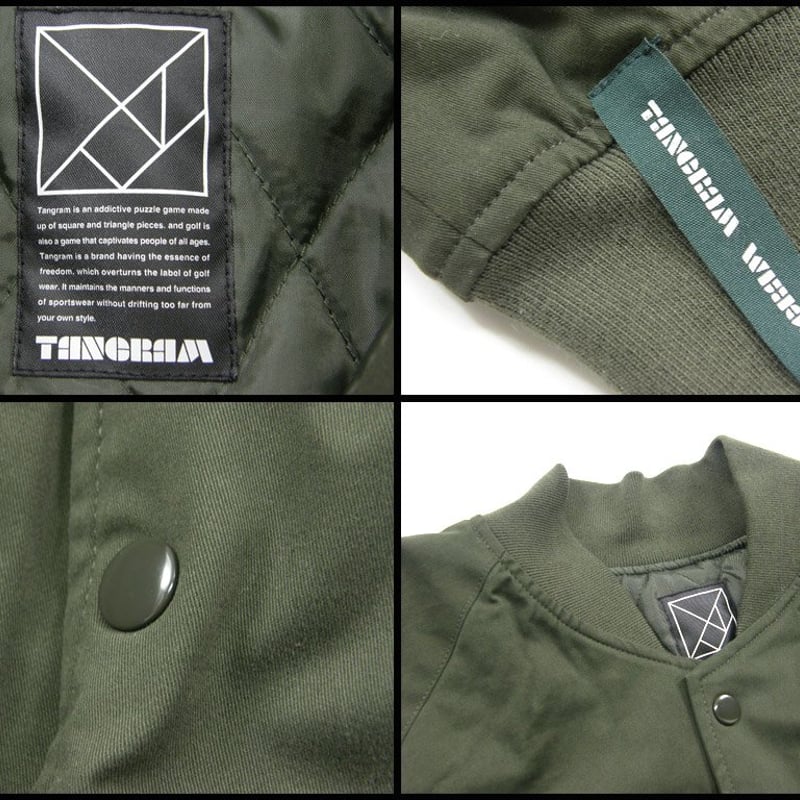 TANGRAM / タングラム POWER GOLF JACKET GREEN - uniglobeconstruction.ca