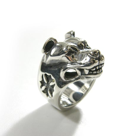 Bill Wall Leather ／ ビルウォールレザー　Large Dog Head Ring silver925 アメリカ製 ラージドッグヘッドリング シルバー925 指輪 ｜ オールシーズン