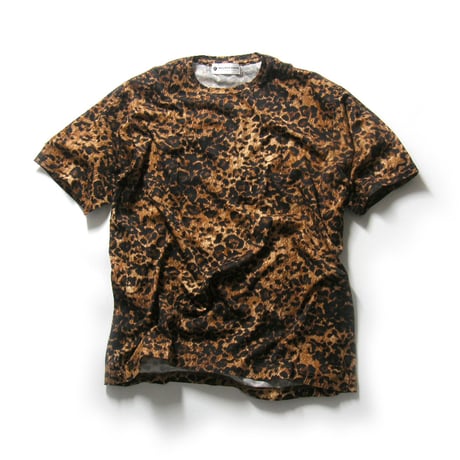 NEGATIVE DENIM ／ ネガティブデニム　天竺 コットン Tシャツ 日本製 レオパード ｜ オールシーズン　（No.350069）