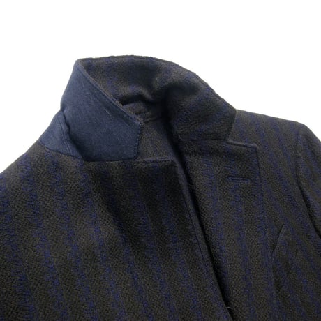 LARDINI ／ ラルディーニ　ジャケット イタリア製 JJ903Q ウール ニット ネイビー 紺 ダークブラウン 茶 ストライプ ｜ 秋冬　（No.310119）