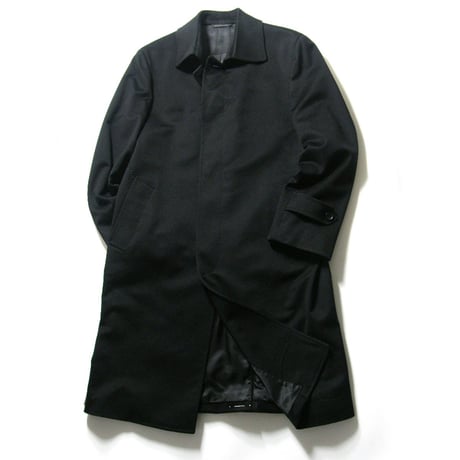 D'URBAN × Loro Piana ／ ダーバン × ロロピアーナ　カシミヤ ステンカラーコート 日本製 ブラック レナウン ｜ 秋冬　（No.321652）
