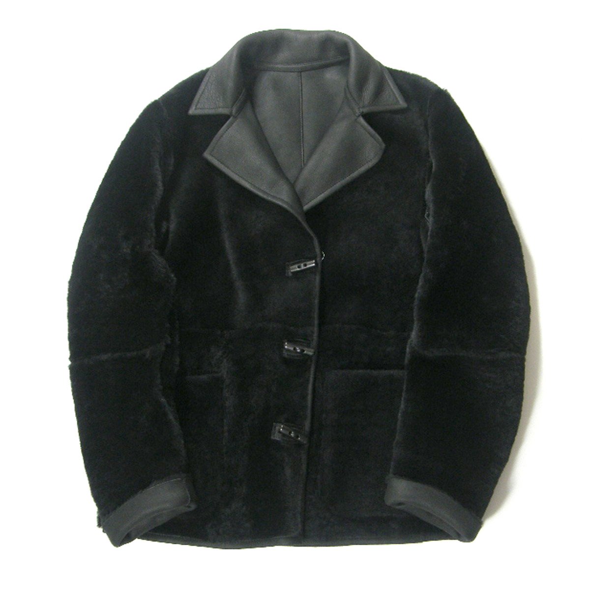 DKNY ／ ダナキャランニューヨーク 羊革 リバーシブル コート ムートン