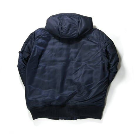 ALPHA INDUSTRIES × THERMOLITE ／ アルファインダストリーズ × サーモライト　中綿ジャケット フード 取り外し可能 ネイビー ｜ 秋冬　（No.370593）