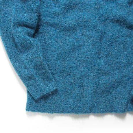 FILIPPO DE LAURENTIIS ／ フィリッポデローレンティス　ニット イタリア製 superkid mohair 稀少 スーパーキッドッモヘア セーター ブルー ｜ 秋冬　360596