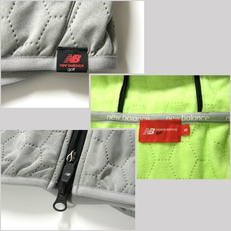 new balance golf ／ ニューバランスゴルフ　パーカー 防風 保温 キルト ダブルジップ フーディー アウター ニューバランス ゴルフ ｜ 春 秋冬