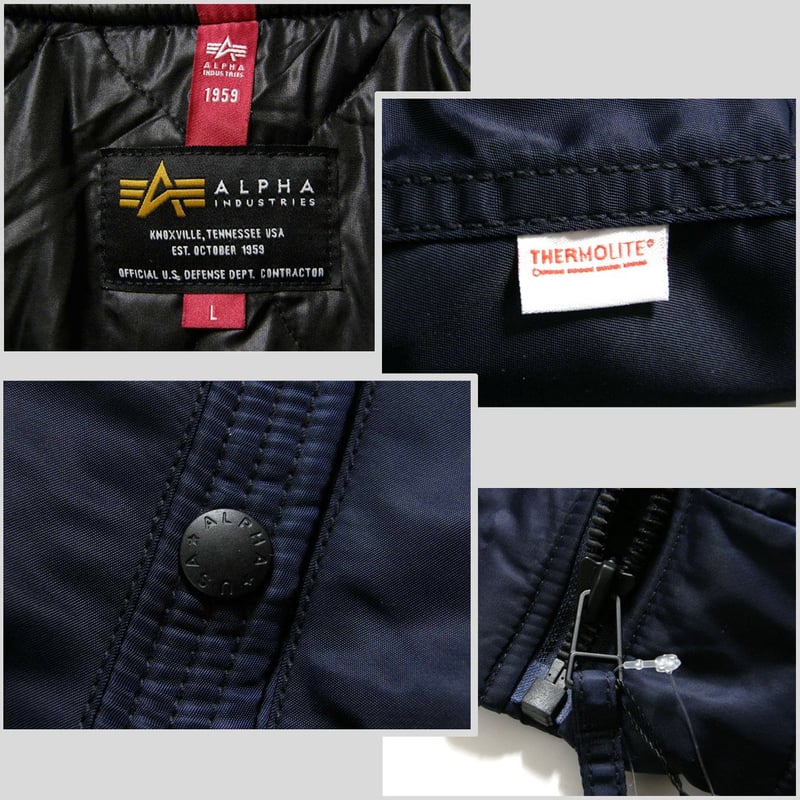 ALPHA INDUSTRIES × THERMOLITE ／ アルファインダストリーズ ×