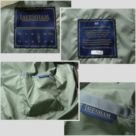LAVENHAM × L'ECHOPPE / ラベンハム × レショップ　軽量 コート イギリス製 LAVENSTER COAT イギリス軍 ガスケープ カーキ