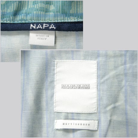 NAPA by Martine Rose ／ ナパバイマーティンローズ　軽量 薄手シャツジャケット イタリア製 NAPAPIJRI ナパピリ グリーン ｜ 春夏　（No.370147）