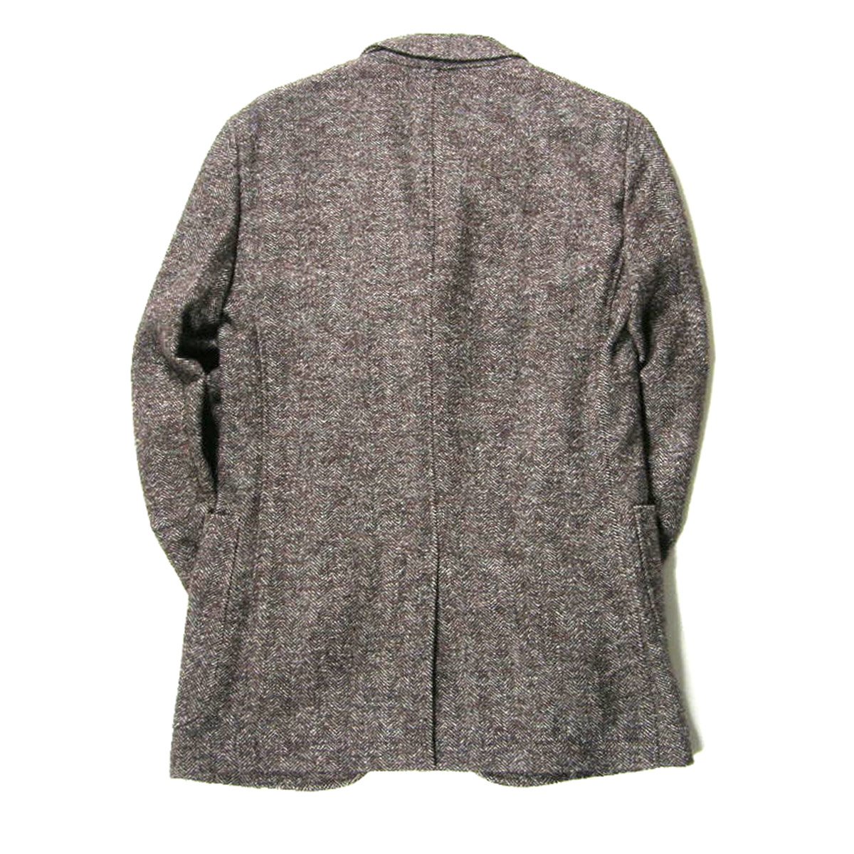 未使用　エルメネジルドゼニア　カシミヤ　ツイード　エルボーパッチ　ジャケット　Ｌ 未使用 エルメネジルドゼニア カシミヤ ツイード エルボ