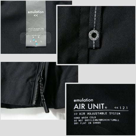 emulation ／ エミュレーション　AIRUNIT 空気で保温 ステンカラーコート エアユニット ブラック ｜ 秋冬　（No.351279）