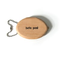 beta post ／ ベータポスト　レザー コインケース 牛革 山羊革 Molded Leather Coin Case - Nature Wood ｜ オールシーズン　（No.370977）