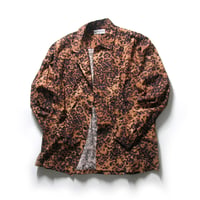 NEGATIVE DENIM ／ ネガティブデニム　レオパード 長袖シャツ 日本製 国産デニム 岡山 児島 ジャパンブルー ｜ オールシーズン　（No.350032）