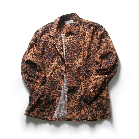 NEGATIVE DENIM ／ ネガティブデニム　レオパード 長袖シャツ 日本製 国産デニム 岡山 児島 ジャパンブルー ｜ オールシーズン　（No.350032）
