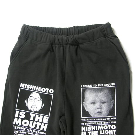 NISHIMOTO IS THE MOUTH ／ ニシモトイズザマウス　ヘビーウェイト スウェットパンツ ブラック ｜ オールシーズン　（No.370792）
