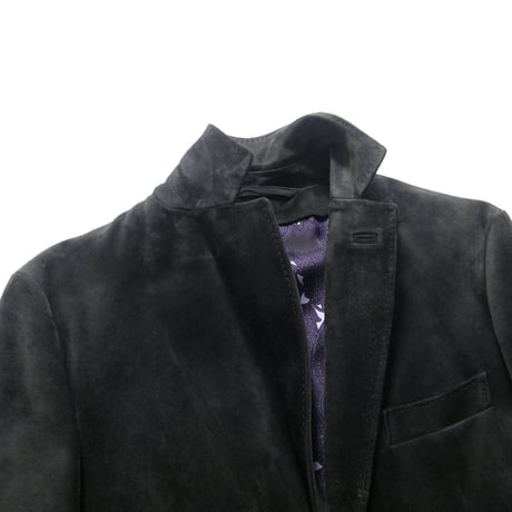Brioni ／ ブリオーニ　牛革 スエードレザー ジャケット イタリア製 ブラック ｜ 秋冬　（No.272498）