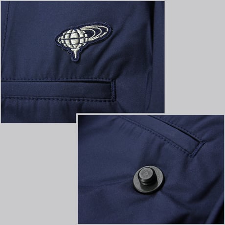 BEAMS GOLF PURPLE LABEL × ZAMZA ／ ビームスゴルフ パープルレーベル × ザムザ　防水 透湿 防風 保温 ストレッチ パンツ レインパンツ ネイビー ｜ オールシーズン