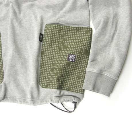GUNG HO × CORDURA ／ ガンホー コーデュラ　パーカー スウェット フーディー RANGLAN PULL HOODIE グレー ｜ 春 秋冬　（No.351920）