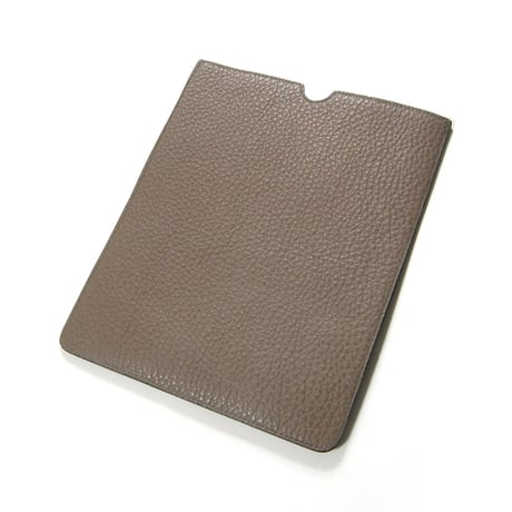 JEANPAULKNOTT ／ ジャンポールノット　A5サイズ iPad タブレット ケース カーフレザー グレイン エンボス グレーベージュ ｜ オールシーズン　（No.280366）