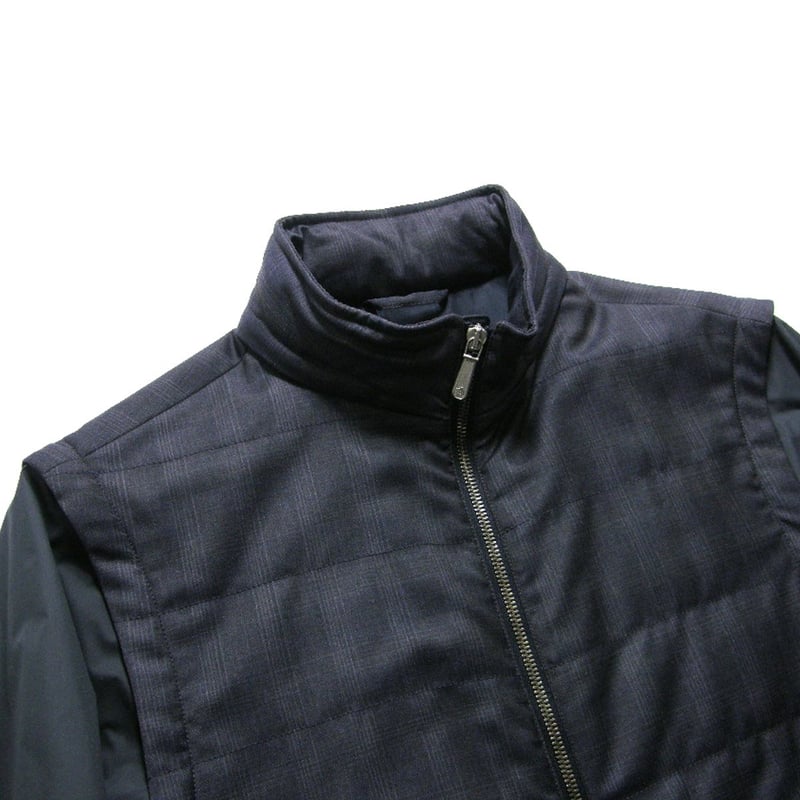 dunhill ／ ダンヒル ベストにもなる 2WAY 中綿 ブルゾン フード付 