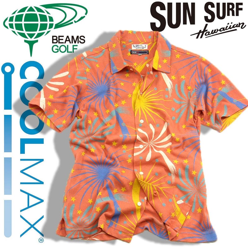 BEAMS GOLF × SUN SURF × COOLMAX / ビームスゴルフ サンサーフ...