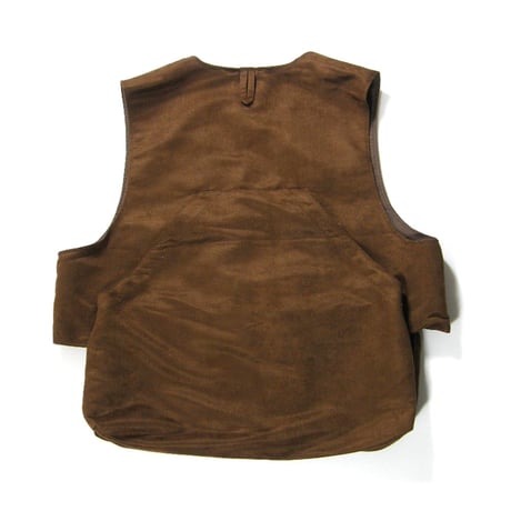 ENGINEERED GARMENTS ／ エンジニアドガーメンツ　Fowl Vest フェイクスエード ベスト アメリカ製 ブラウン ｜ 秋冬　（No.371020）