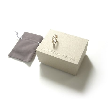 HATTON LABS ／ ハットンラブス　スターリングシルバー リング イタリア製 MINI CUBAN RING 指輪 STERLING SILVER 925 シルバー ｜ オールシーズン