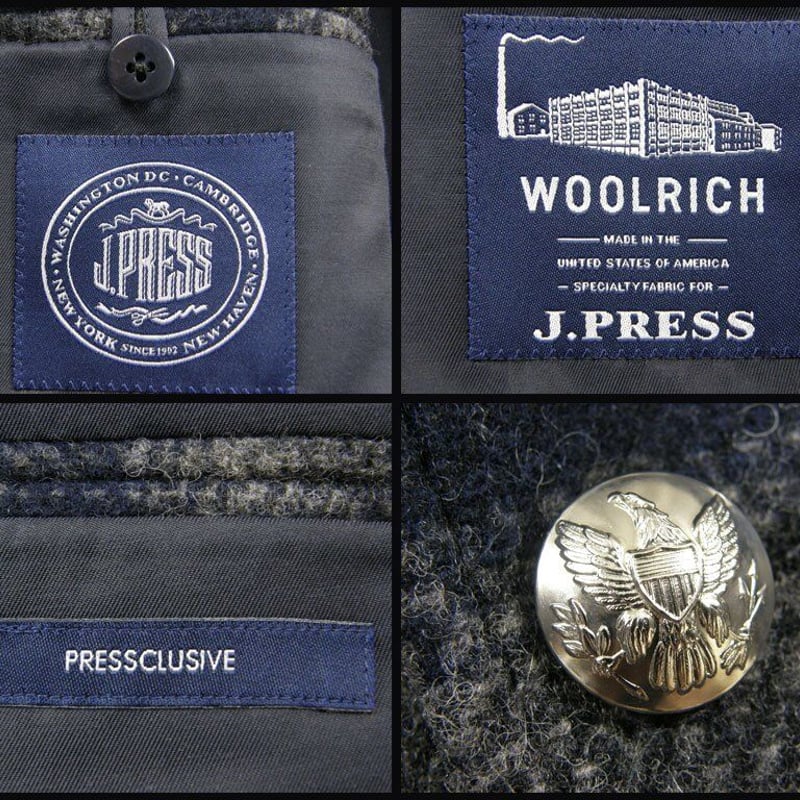 J.PRESS × WOOLRICH / Jプレス × ウールリッチ 銀ボタン J.PRESS × WOOLRICH / Jプレス × ウールリッチ 銀ボタン
