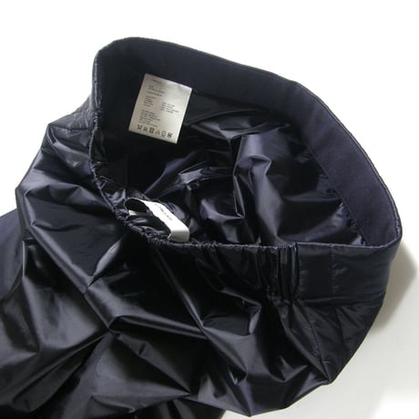 OVERCOAT ／ オーバーコート　ロングスリット 中綿入り トラックパンツ 日本製 ネイビー ｜ 秋冬　（No.370633）