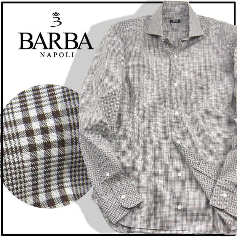 BARBA / バルバ 長袖シャツ イタリア製 コットンシャツ チェック BARBA / バルバ 長袖シャツ イタリア製 コットンシャツ チェック