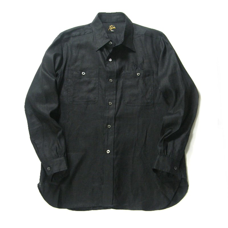 NEEDLES ／ ニードルズ リネン ワークシャツ 日本製 長袖シャツ