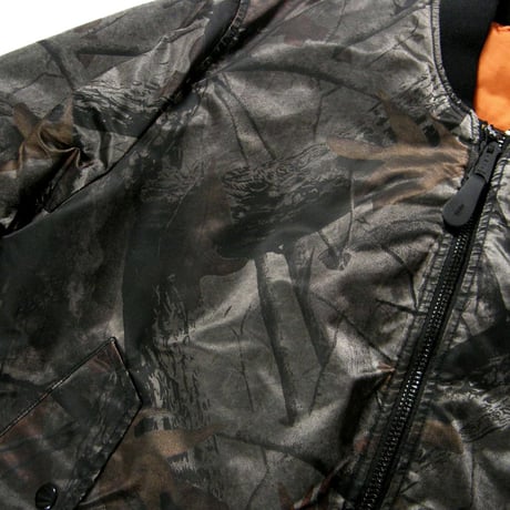ALPHA INDUSTRIES ／ アルファインダストリーズ　US CORE SPEC フライトジャケット MA-1 リアルツリーカモ ｜ 秋冬　（No.370546）