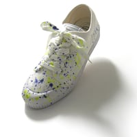 Spring Court × BEAMS LIGHTS ／ スプリングコート × ビームスライツ　G2 CANVAS スプラッシュペイント スニーカー スペイン製 40 ｜ オールシーズン