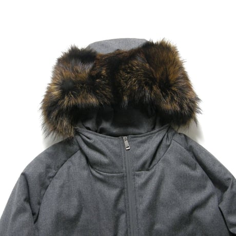 JIL SANDER ／ ジルサンダー　カシミヤ混 中綿入り ブルゾン イタリア製 ウール カシミア リアルファー 毛皮 アウター フーディー ｜ 秋冬　（No.270429）