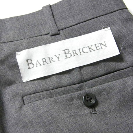 BARRY BRICKEN ／ バリーブリッケン　永久クリース トラウザー 日本製 スラックス パンツ グレー ｜ 春夏 秋　（No.370894）
