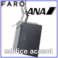 FARO × EDIFICE ACCENT × ANA ／ ファーロ × エディフィスアクサン × 全日空　防水レザー フラグメントケース 日本製 ストラップ 本革 ミニウォレット ｜ オールシーズン