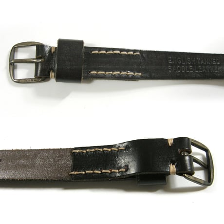 HALCYON BELT COMPANY ／ ハルシオンベルトカンパニー　ベルト 英国製 サドルレザー バーミンガム スターリングシルバー STERLING SILVER 925 ｜ オールシーズン