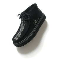 Clarks × PLEASURES ／ クラークス × プレジャーズ　Torhill Woven トーヒルウーブン スエードレザーシューズ ブラック ｜ オールシーズン　（No.370828）