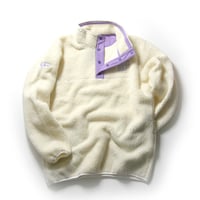 BEAMS GOLF ／ ビームスゴルフ　フリース シープボア ハーフスナップ アウター ホワイト ｜ 秋冬