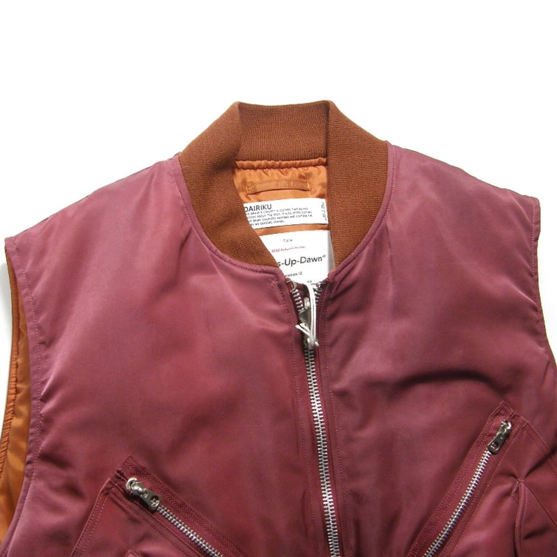 DAIRIKU ／ ダイリク ベスト 日本製 Terri Tiedye Flight Veat