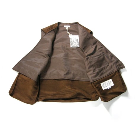 ENGINEERED GARMENTS ／ エンジニアドガーメンツ　Fowl Vest フェイクスエード ベスト アメリカ製 ブラウン ｜ 秋冬　（No.371020）