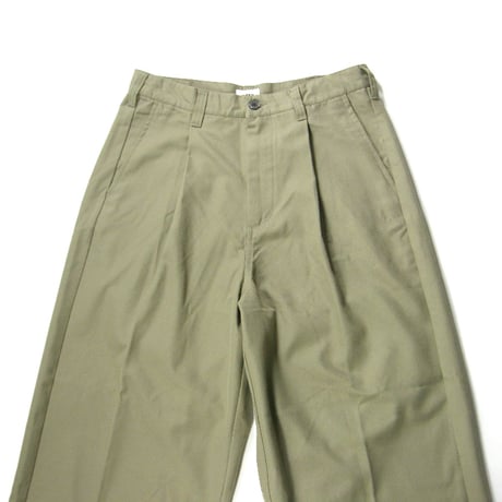 OBEY ／ オベイ　ワイド バギーパンツ OLIVER PLEATED PANT BAGGY FIT カーキグリーン ｜ オールシーズン