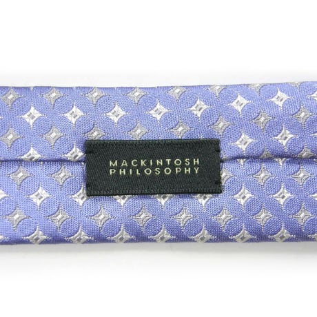 MACKINTOSH PHILOSOPHY ／ マッキントッシュ フィロソフィー　シルク 小紋柄 ネクタイ 日本製 ライトブルー 三陽商会 ｜ オールシーズン