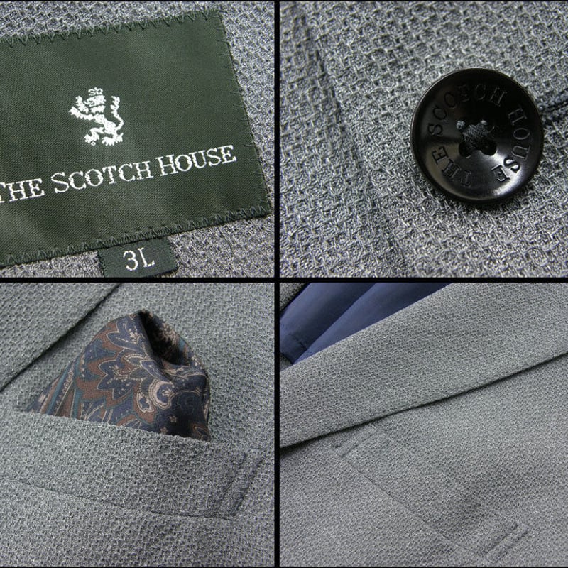 スコッチハウス】The Scotch House カシミヤ混 ウールピーコート スコッチハウス】The Scotch House カシミヤ混 ウールピーコート