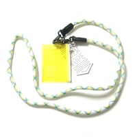 FOLK ROPE ／ フォークロープ　極太ストラップ ＋ クリアポーチ 日本製 イエロー ｜ オールシーズン　（No.344457）
