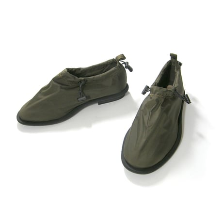 Hender Scheme ／ エンダースキーマ　schlaf pumps 3レイヤー ナイロン スリッポン シューズ 日本製 靴 カーキ ｜ オールシーズン　（No.343688）